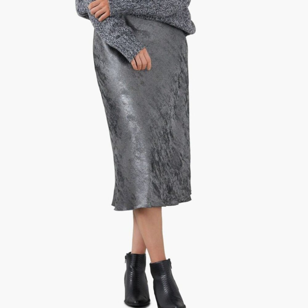 Karen Kane Night Lights Metallic Midi Skirt - Picture 1 of 15